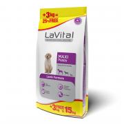 Lavital Maxi Puppy полноценный сухой корм для щенков крупных пород с ягненком (целый мешок 15 кг)